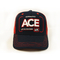 Personalized 5 Panel Trucker Cap Navy Blue Cotton + Red Polyester Mesh
